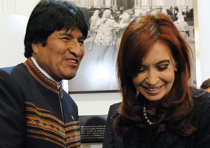 evo morales cristina